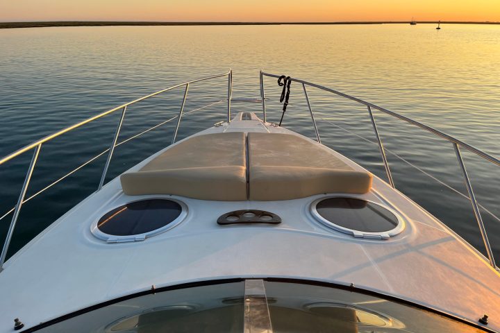 a boat on a body of water