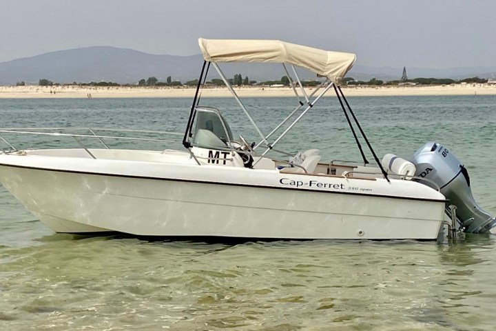 a small boat in a body of water