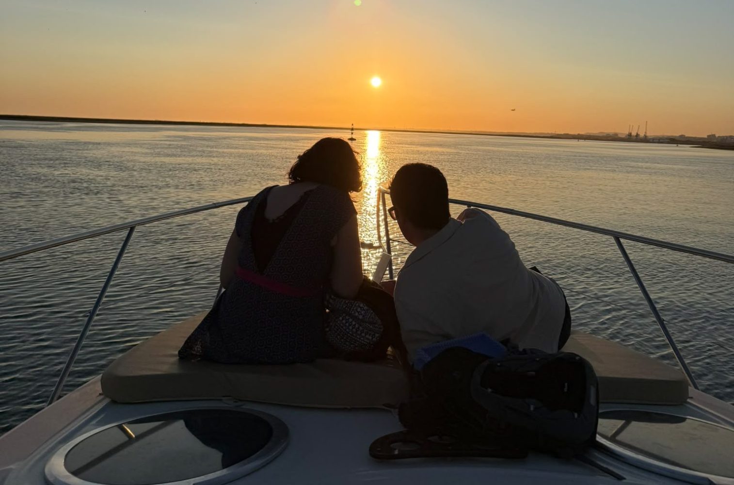 Marriage proposal at Sunset
